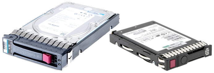 دیسک SFF 2.5 اینچ و LFF 3.5 اینچ HPE